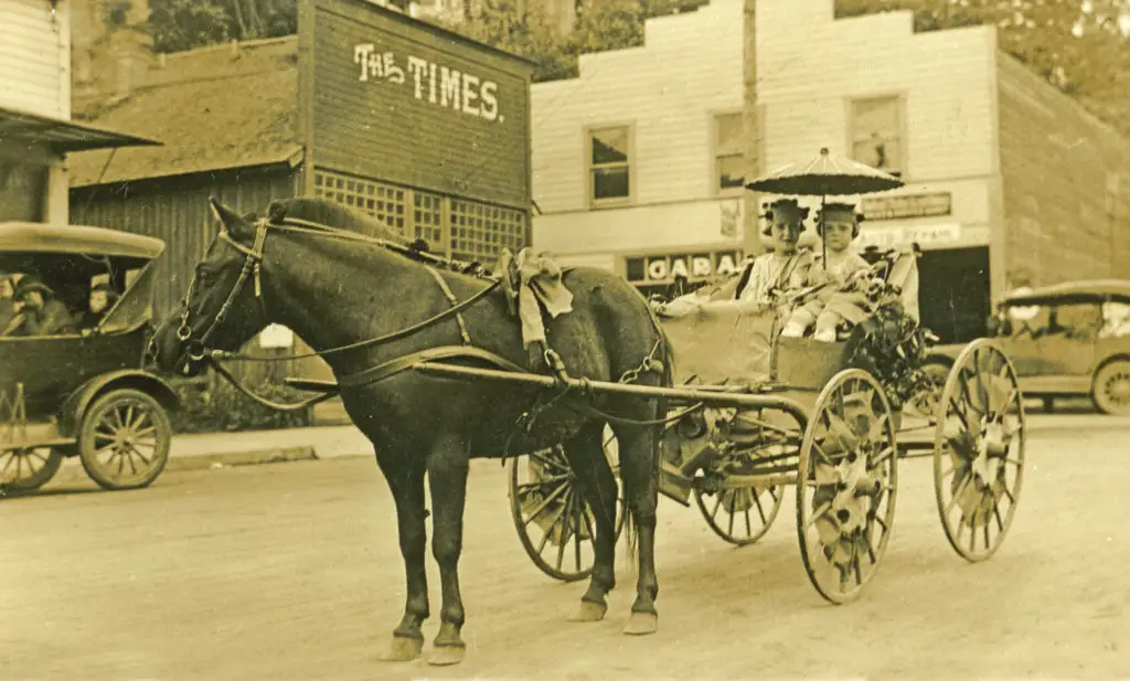 Early office location of The Brownsville Times circa 1900.